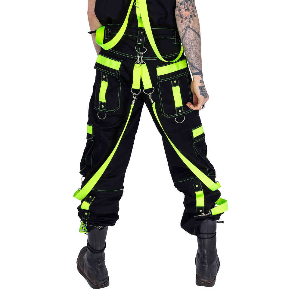 Poizen Industries - ETERNAL Weite Hose - Schwarz/Grün